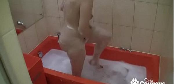  Amateur Caught On Hidden Bathroom Cam Masturbating With Shower Head